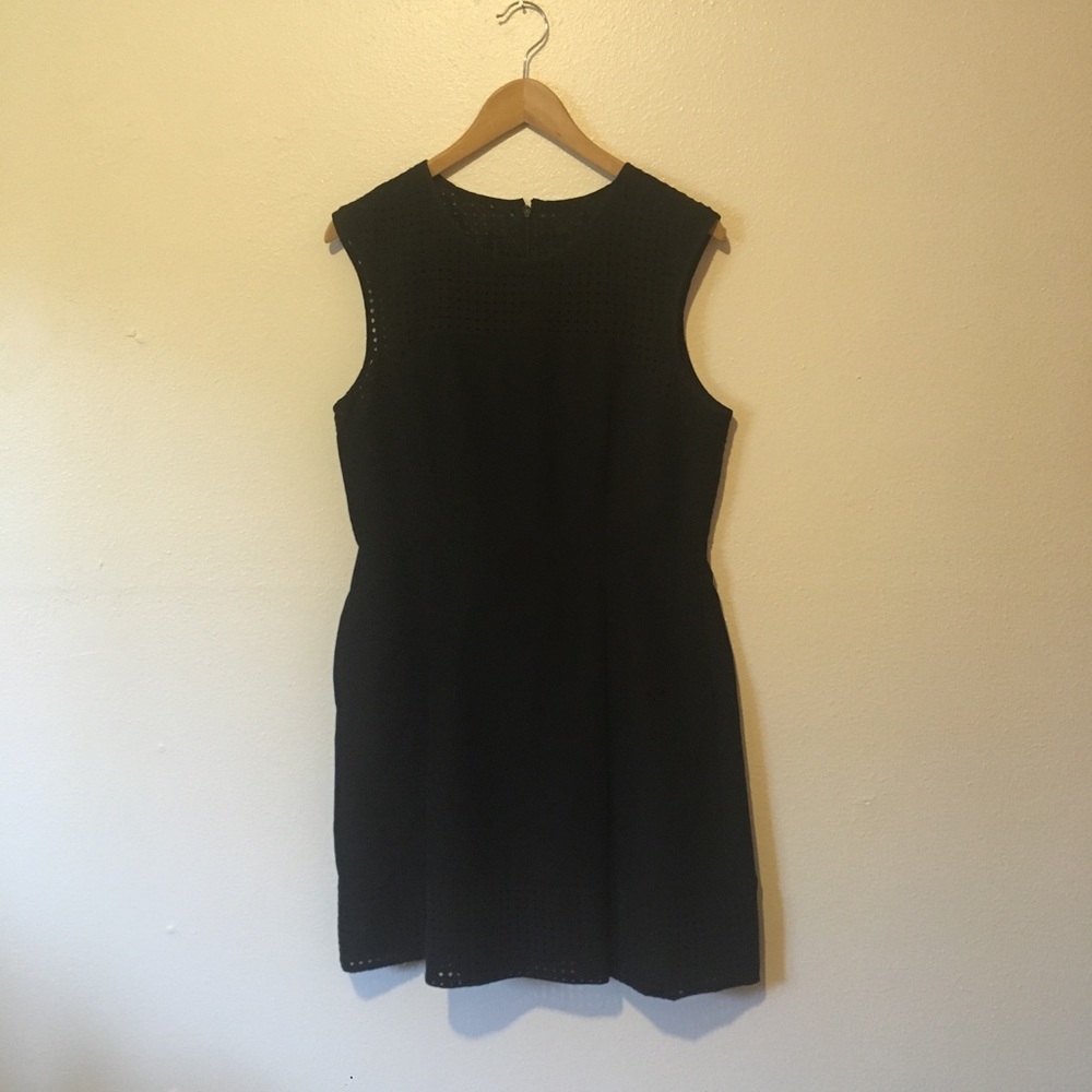 J. Crew Perforated A Line Dress - Picture 3 of 8